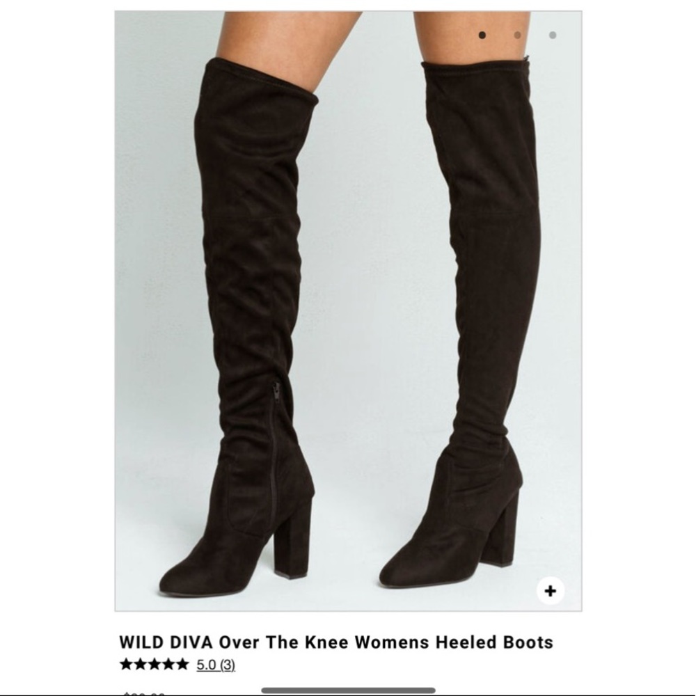 Black over the knee boots